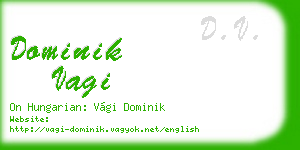dominik vagi business card